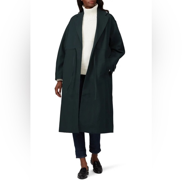 Kate Spade Green Tie Waist Trench Coat Size XS $798